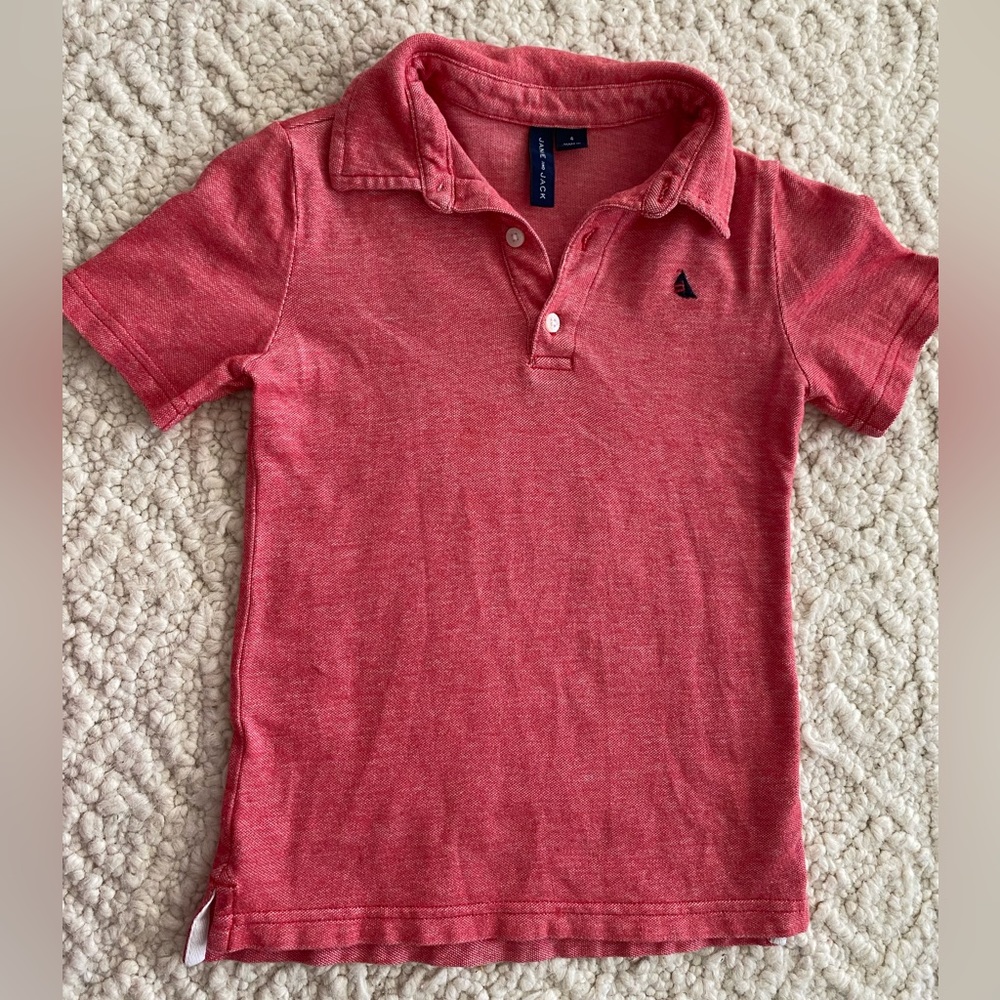 Janie and Jack Red Polo